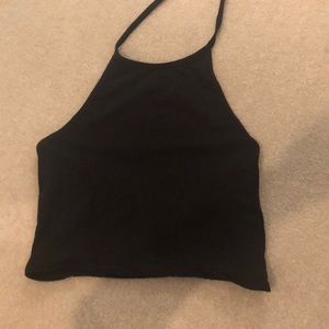 Black crop top